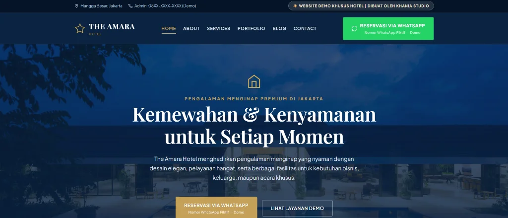 The Amara Hotel &mdash; Website Demo Hotel